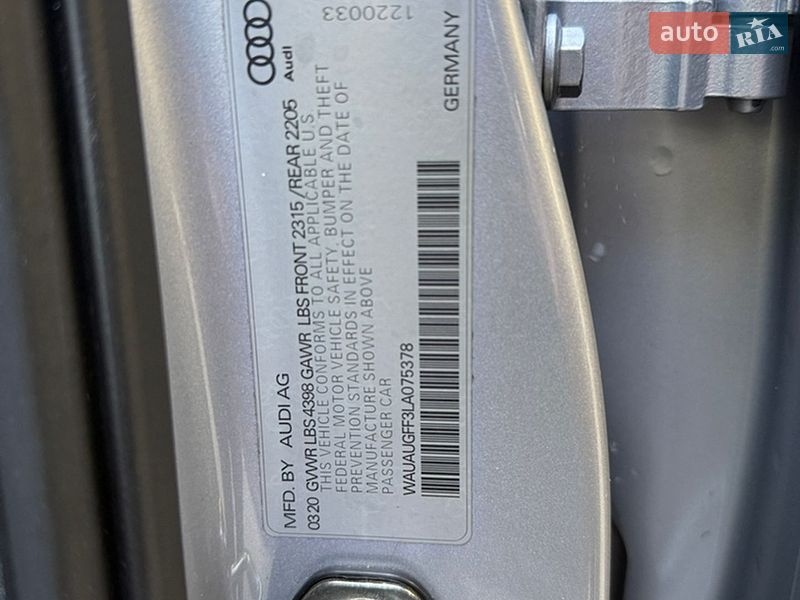 Седан Audi A3 2020 в Киеве