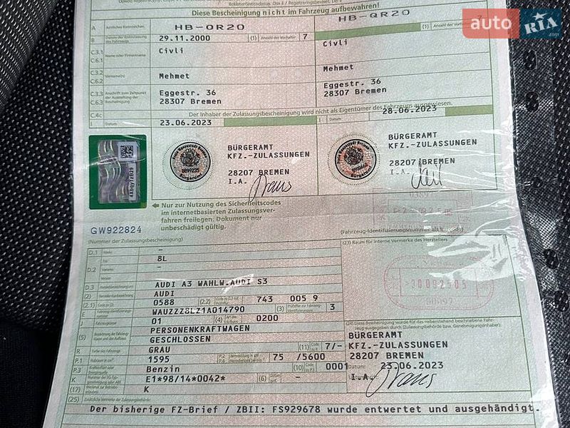 Хэтчбек Audi A3 2000 в Виннице