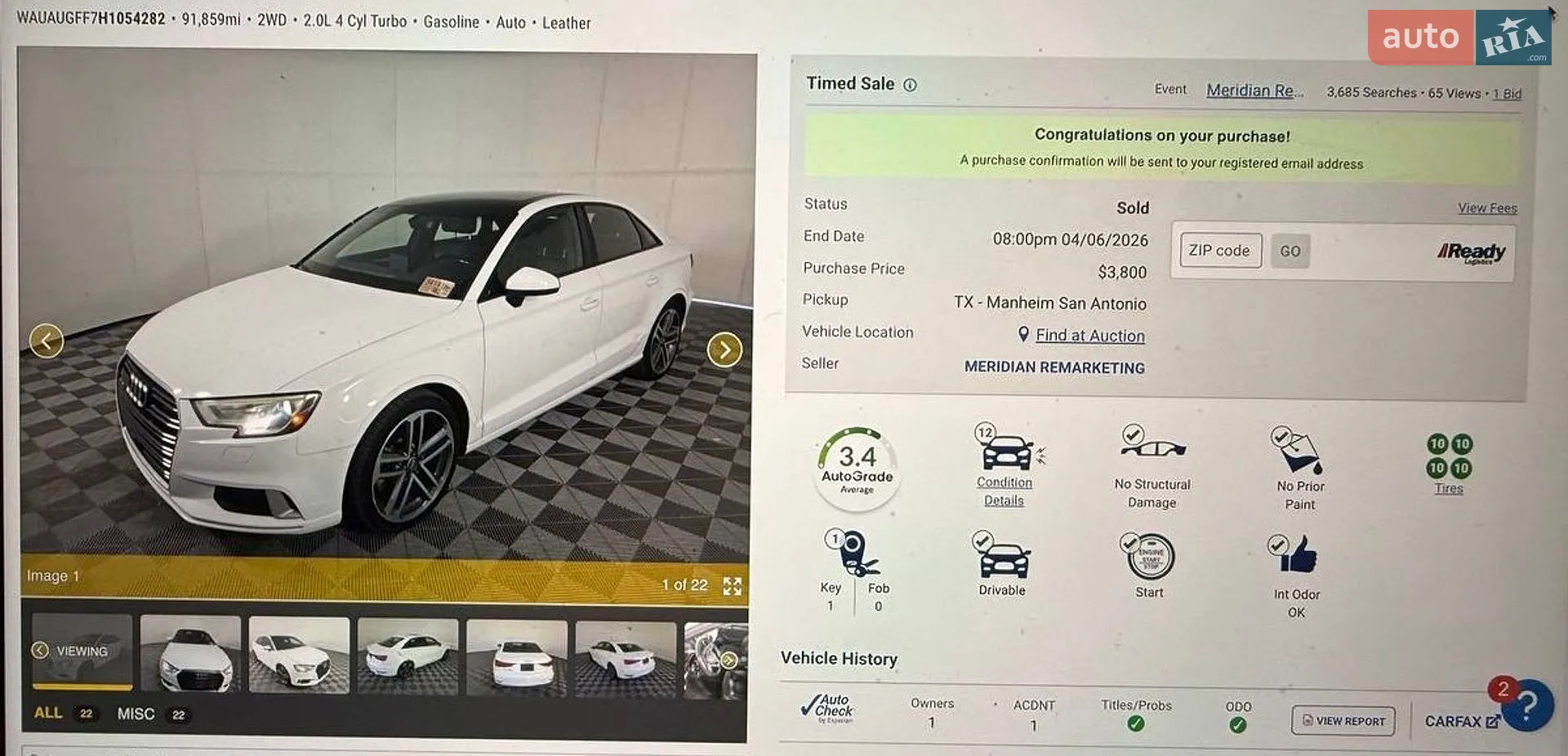2017 Audi A3 - мініатюра 55