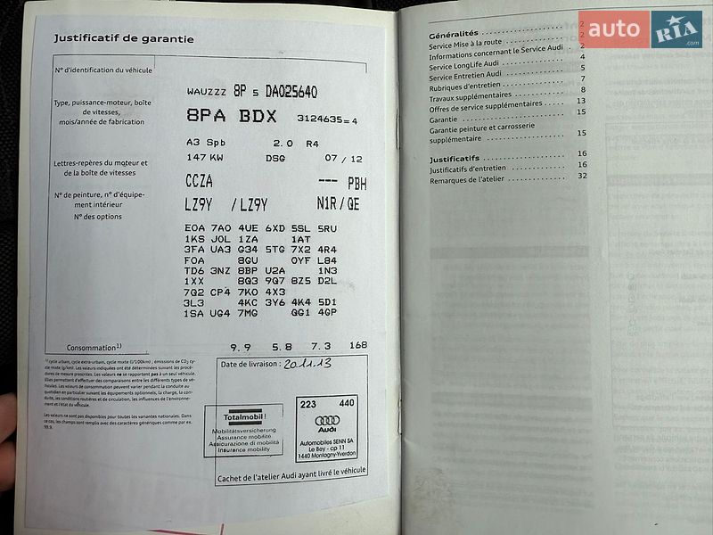 Хэтчбек Audi A3 2013 в Луцке