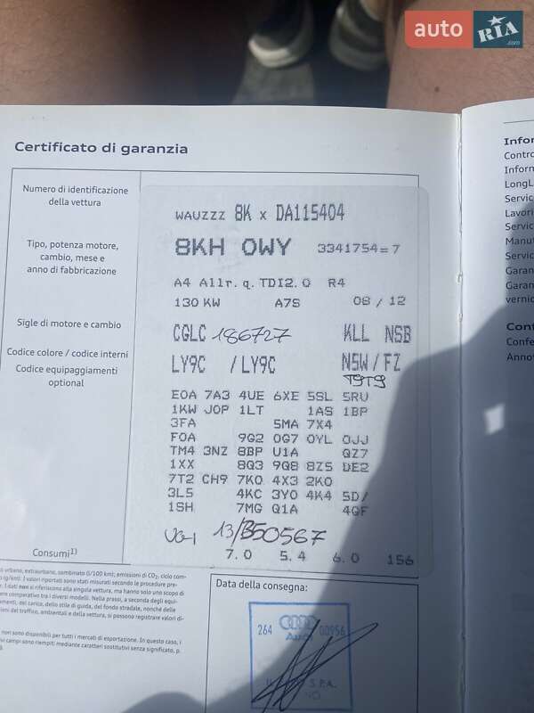 Універсал Audi A4 Allroad 2013 в Бережанах