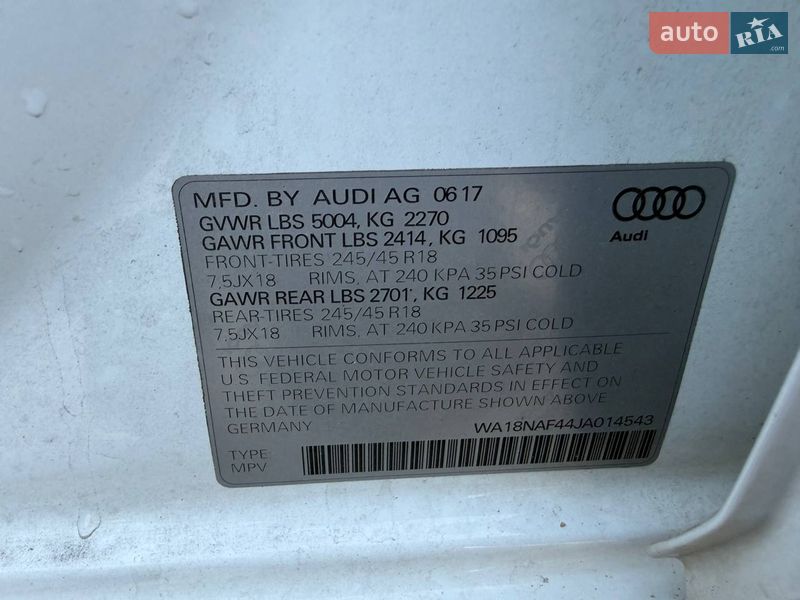 Универсал Audi A4 Allroad 2017 в Луцке фото 21 Универсал Audi A4 Allroad 2017 в Луцке