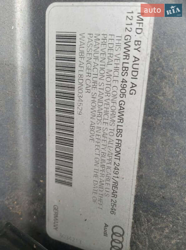 Седан Audi A4 2012 в Перемышлянах фото 13 Седан Audi A4 2012 в Перемышлянах