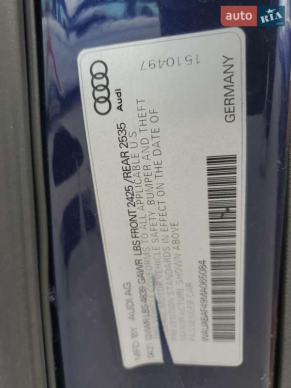 Седан Audi A4 2021 в Києві