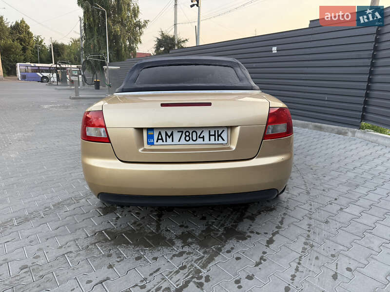 Кабриолет Audi A4 2002 в Житомире фото 4 Кабриолет Audi A4 2002 в Житомире
