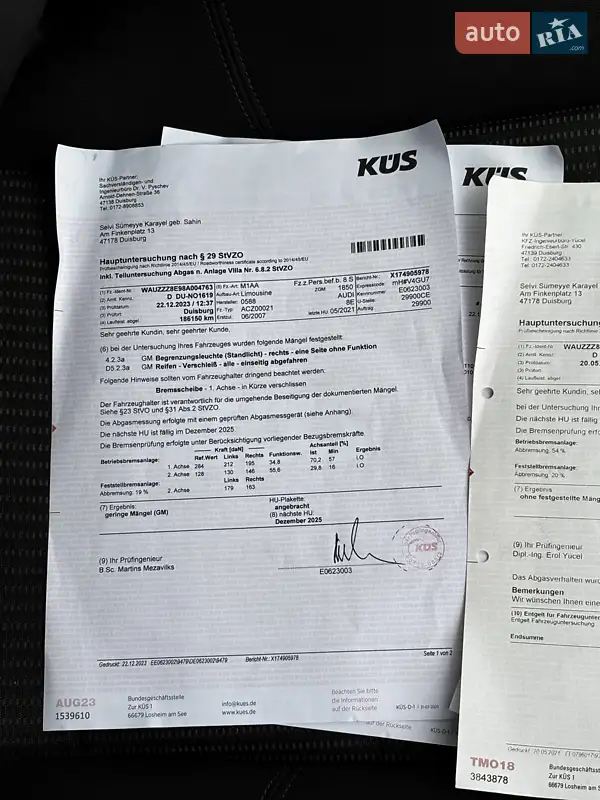 Седан Audi A4 2008 в Красилові документ 4 фото Седан Audi A4 2008 в Красилові документ