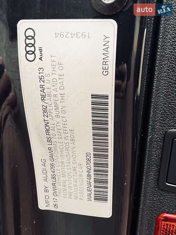Седан Audi A4 2017 в Одессе
