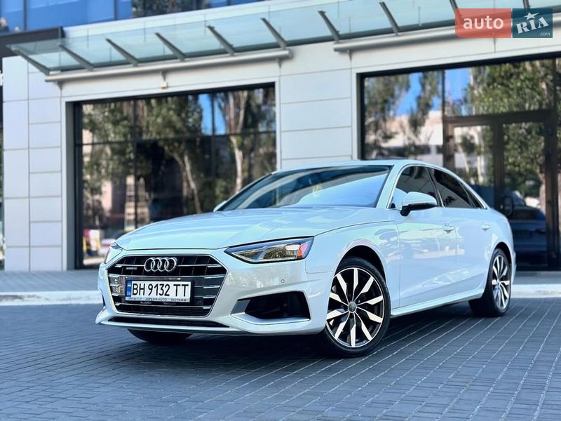 2021 Audi A4 Sedan, VIN WAUABAF48MA055288:plate — фото 1 (autoria)