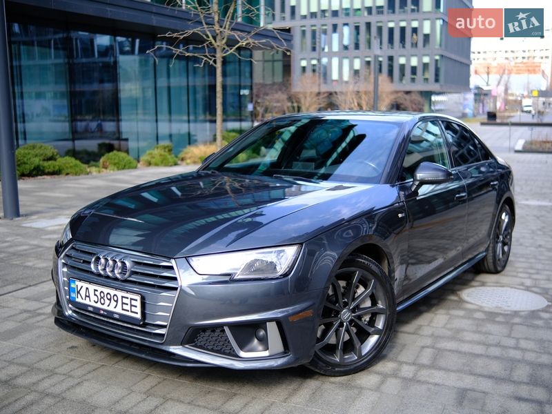 2019 Audi A4, VIN WAUDNAF43KA044930:plate — фото 1 (autoria)