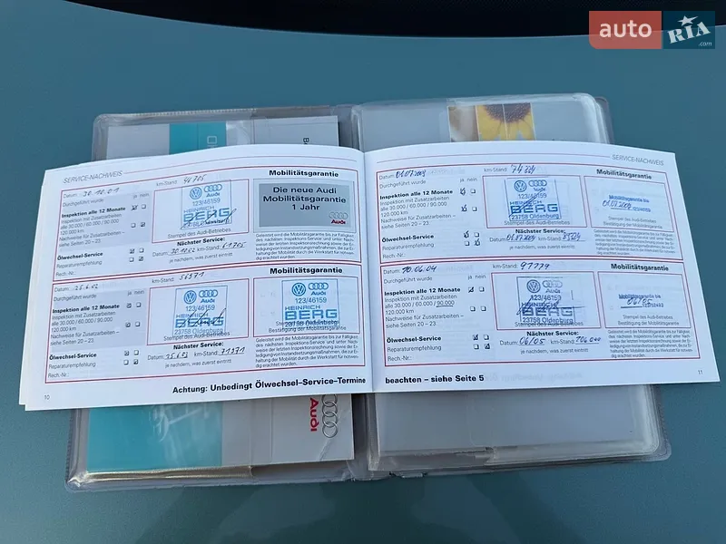 Седан Audi A4 1999 в Липовце документ