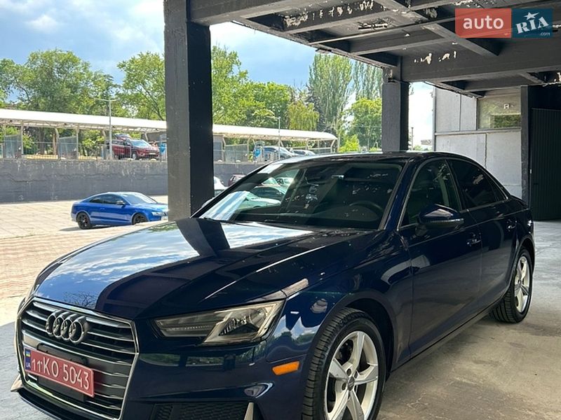 2019 Audi A4, VIN WAUGMAF42KA015435:plate — фото 1 (autoria)