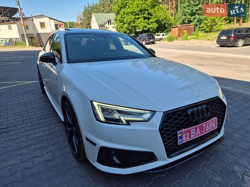2019 Audi A4, VIN WAUFNAF40KA035630:plate — фото 1 (autoria)