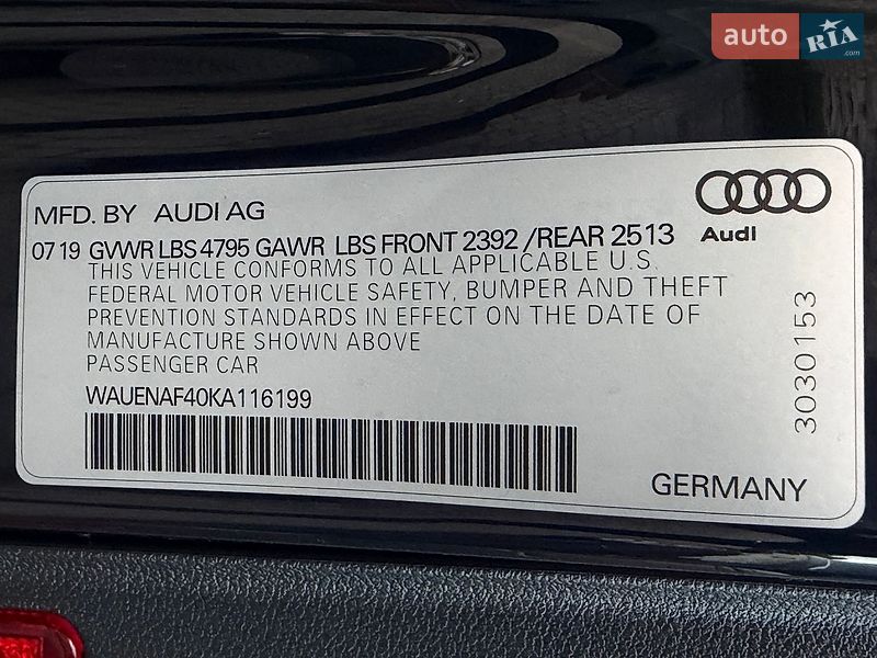 Седан Audi A4 2019 в Вінниці