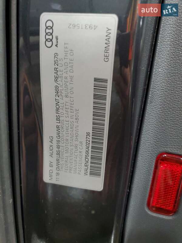 Лифтбек Audi A5 Sportback 2019 в Львове