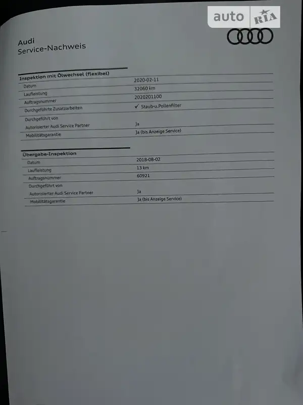 Седан Audi A6 2018 в Гнивани документ