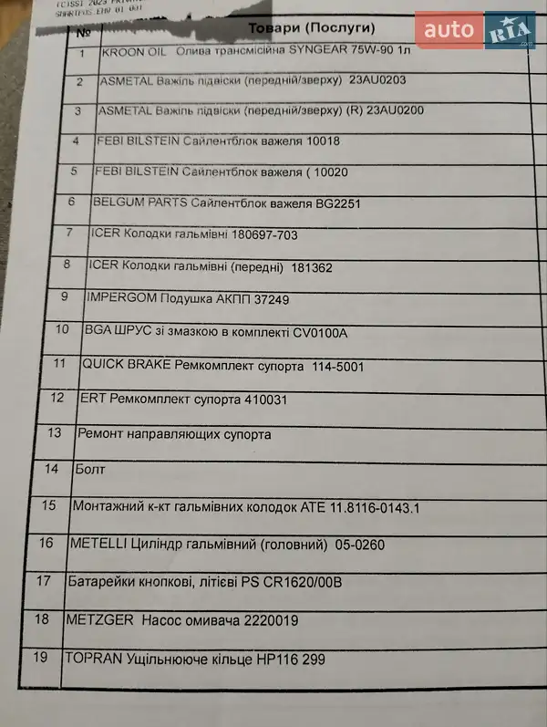 Седан Audi A6 1999 в Черновцах документ