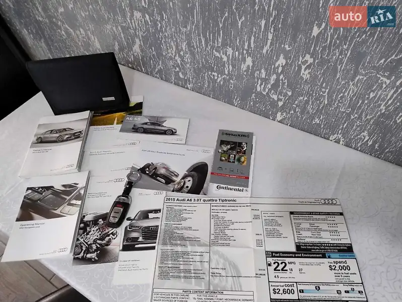 Седан Audi A6 2014 в Киеве документ