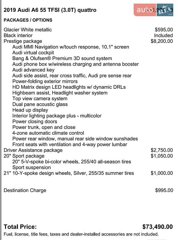 Седан Audi A6 2018 в Софіївській Борщагівці