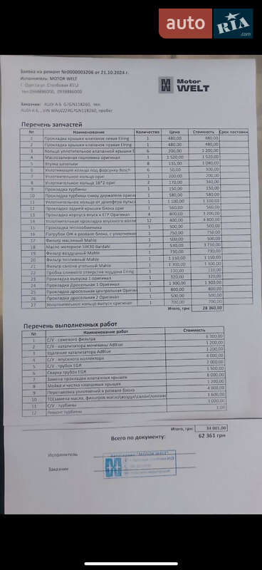 Седан Audi A6 2015 в Одесі