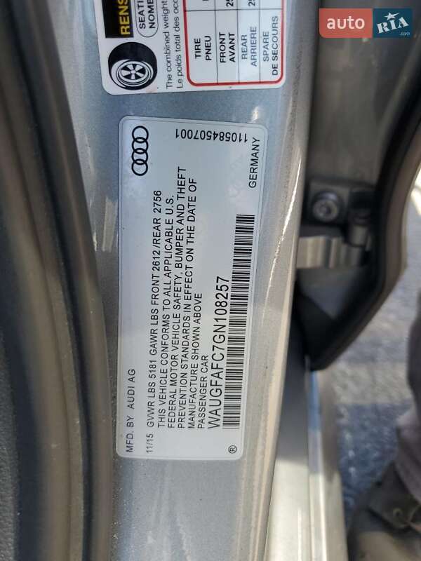 Седан Audi A6 2016 в Львове