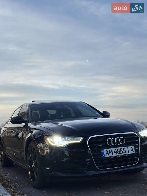 2013 Audi A6, VIN WAUGFAFC1EN080999:plate — фото 1 (autoria)