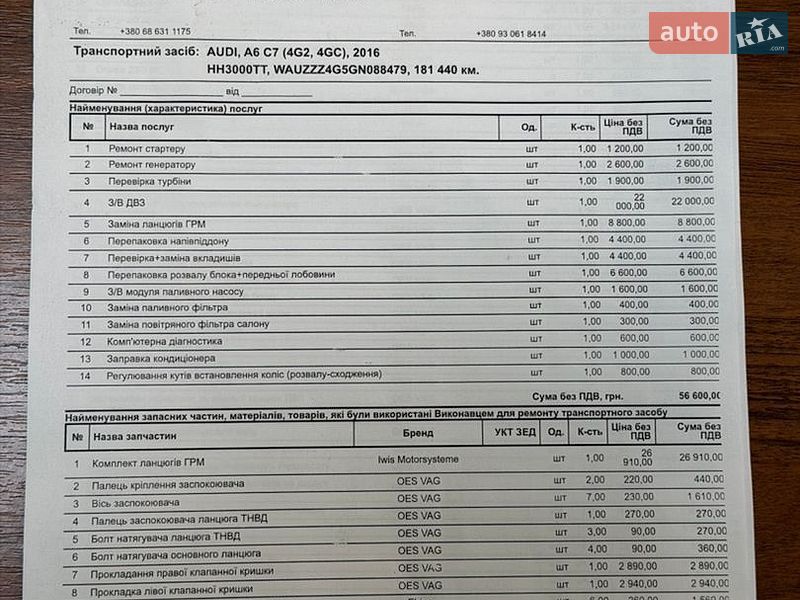 Седан Audi A6 2015 в Николаеве