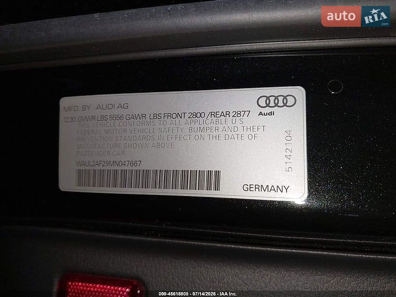Седан Audi A6 2021 в Вінниці