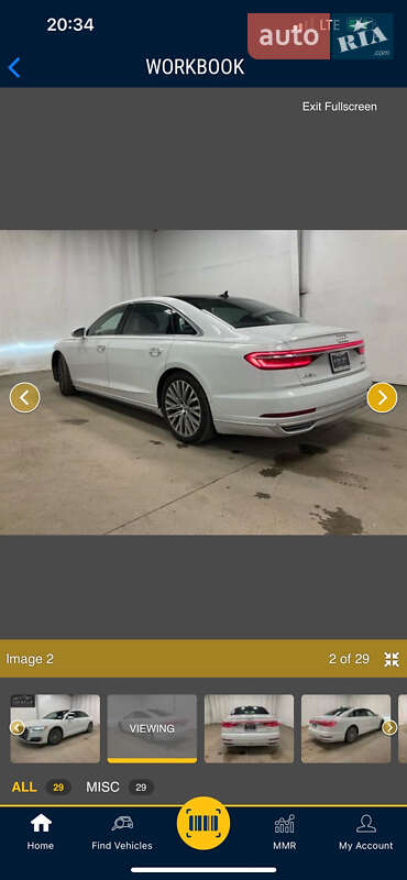 Седан Audi A8 2018 в Львове