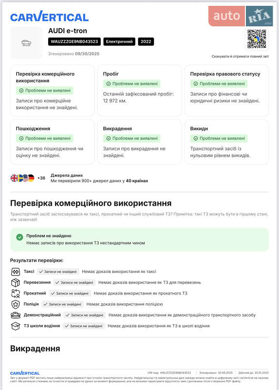 Внедорожник / Кроссовер Audi e-tron Sportback 2022 в Ковеле