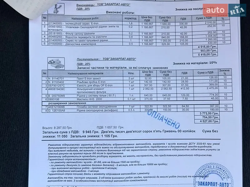 Внедорожник / Кроссовер Audi e-tron 2020 в Хусте документ 3 фото Внедорожник / Кроссовер Audi e-tron 2020 в Хусте документ