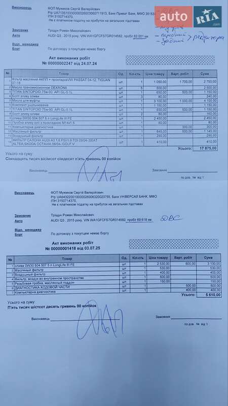 Позашляховик / Кросовер Audi Q3 2015 в Харкові фото 50 Позашляховик / Кросовер Audi Q3 2015 в Харкові