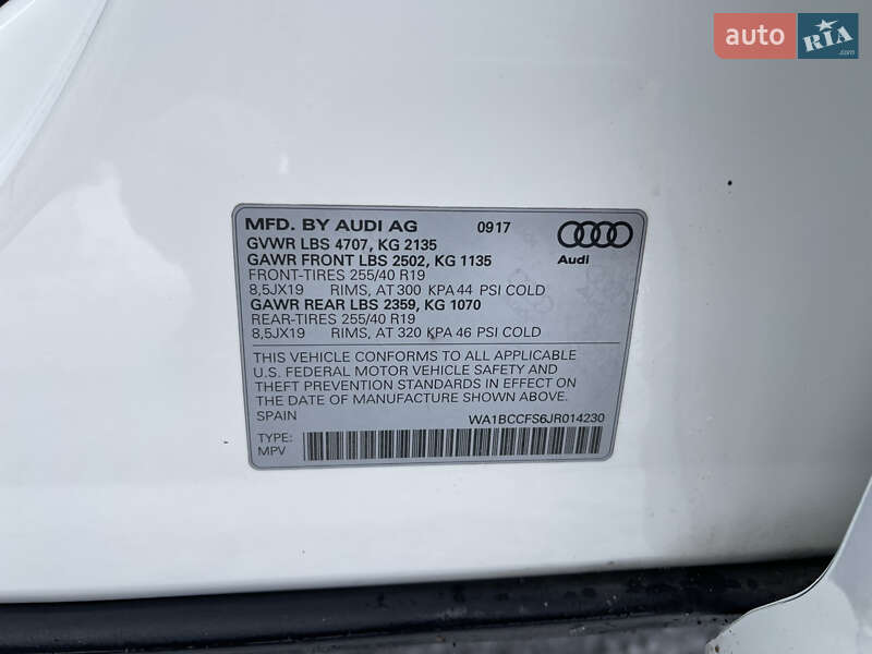 Внедорожник / Кроссовер Audi Q3 2018 в Луцке фото 16 Внедорожник / Кроссовер Audi Q3 2018 в Луцке