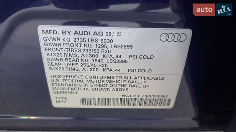 Позашляховик / Кросовер Audi Q4 e-tron 2023 в Борисполі