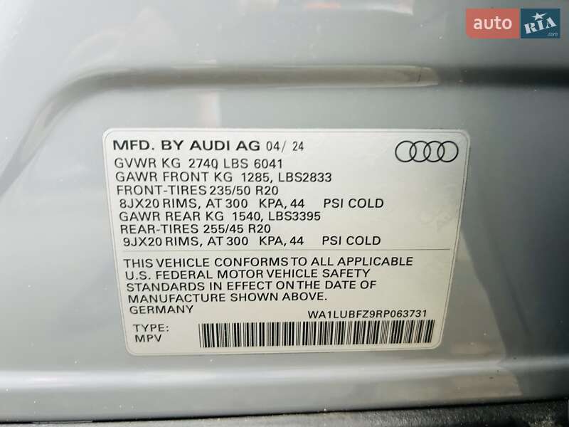 Позашляховик / Кросовер Audi Q4 e-tron 2024 в Одесі