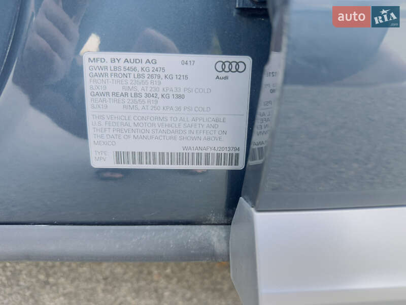 Позашляховик / Кросовер Audi Q5 2018 в Лубнах