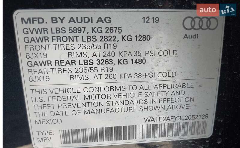 Внедорожник / Кроссовер Audi Q5 2019 в Львове