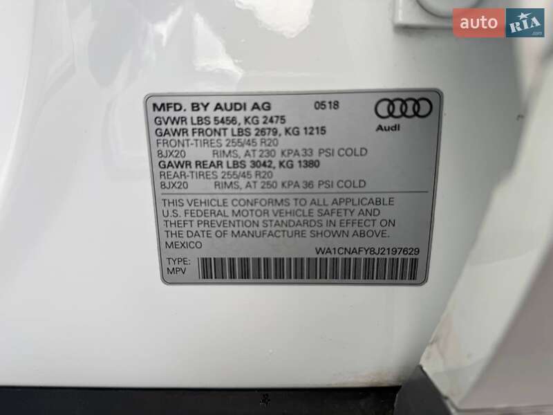 Позашляховик / Кросовер Audi Q5 2018 в Рівному