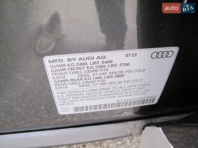 Внедорожник / Кроссовер Audi Q5 2023 в Киеве фото 40 Внедорожник / Кроссовер Audi Q5 2023 в Киеве