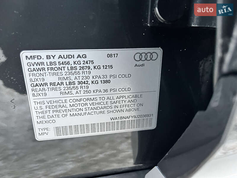 Внедорожник / Кроссовер Audi Q5 2017 в Василькове фото 65 Внедорожник / Кроссовер Audi Q5 2017 в Василькове