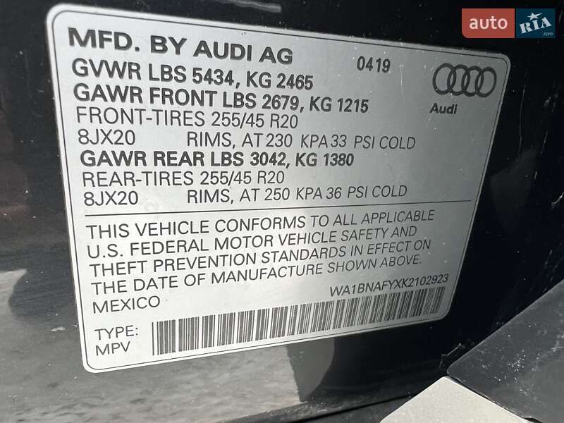 Внедорожник / Кроссовер Audi Q5 2019 в Ровно фото 69 Внедорожник / Кроссовер Audi Q5 2019 в Ровно