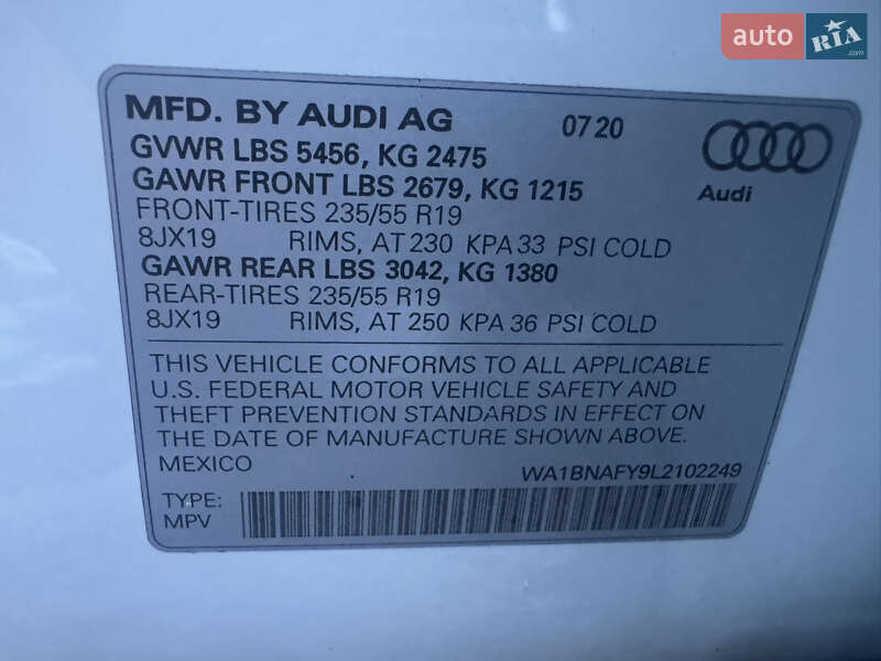 Внедорожник / Кроссовер Audi Q5 2020 в Луцке