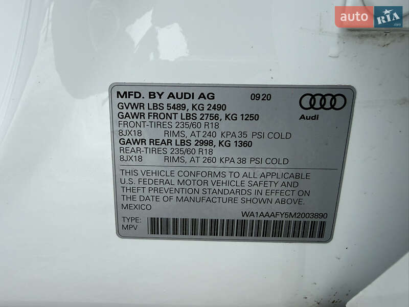 Позашляховик / Кросовер Audi Q5 2020 в Стрию