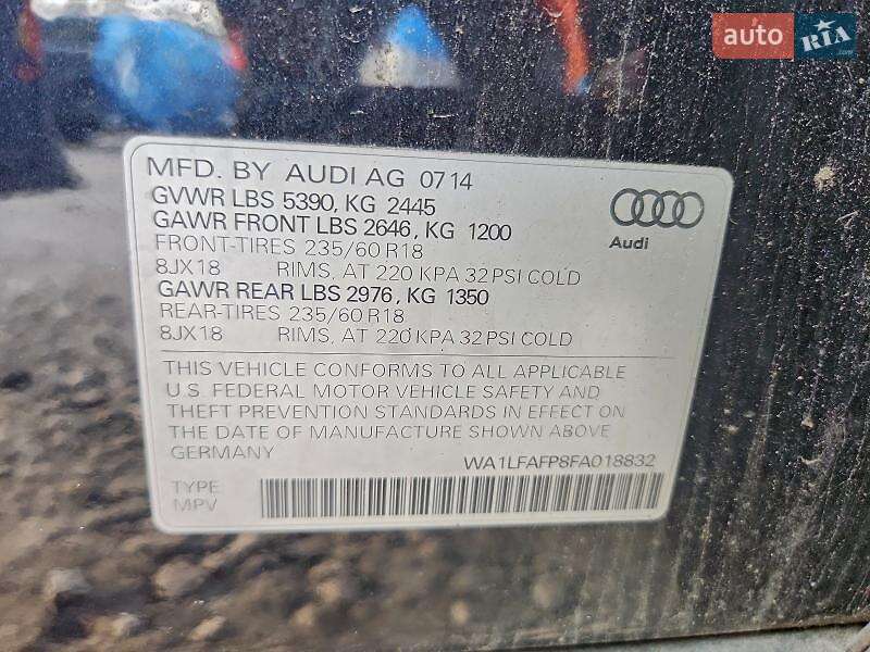 Позашляховик / Кросовер Audi Q5 2014 в Львові