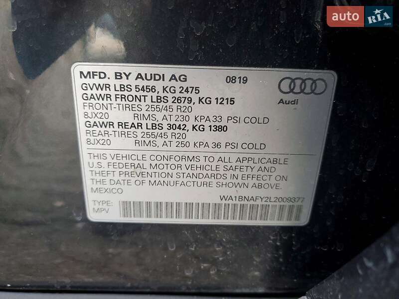 Внедорожник / Кроссовер Audi Q5 2020 в Львове