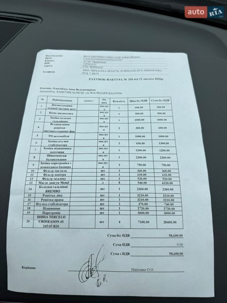 Внедорожник / Кроссовер Audi Q5 2014 в Черкассах