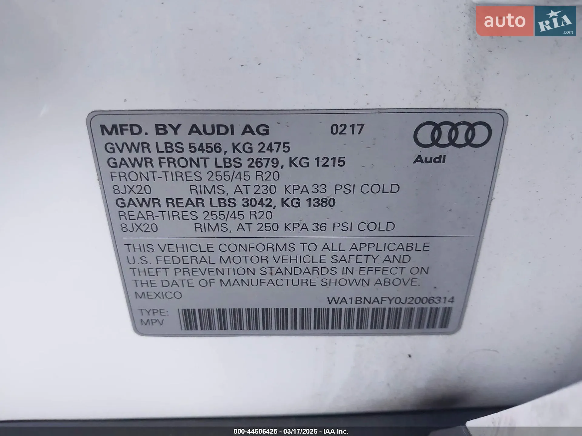 2017 Audi Q5 - мініатюра 42