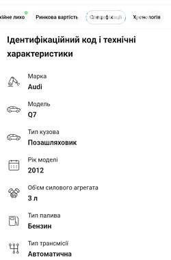 Внедорожник / Кроссовер Audi Q7 2011 в Киеве