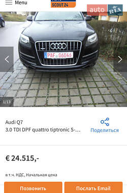 Внедорожник / Кроссовер Audi Q7 2011 в 