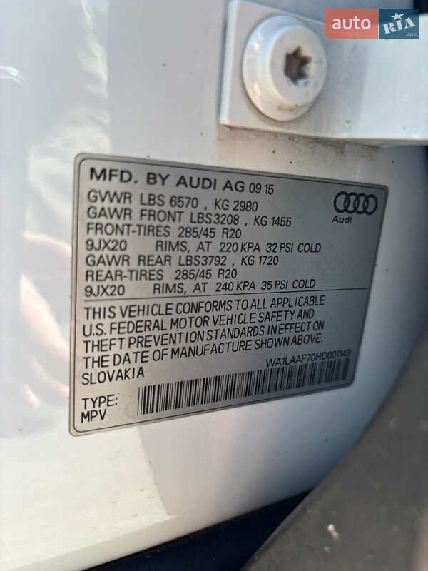 Позашляховик / Кросовер Audi Q7 2017 в Києві фото 25 Позашляховик / Кросовер Audi Q7 2017 в Києві
