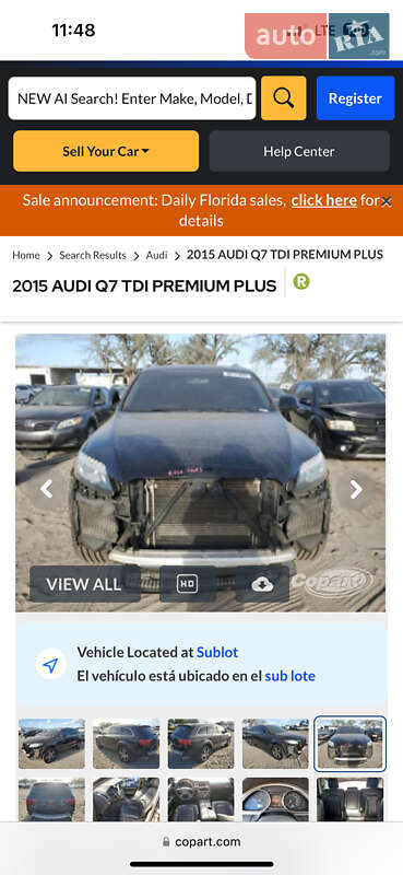 Позашляховик / Кросовер Audi Q7 2014 в Луцьку